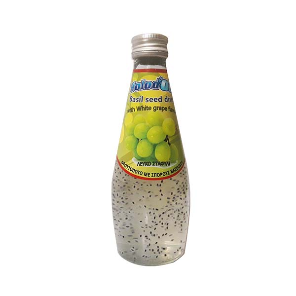 Bazil seeds drink with white grape flavor 290ml