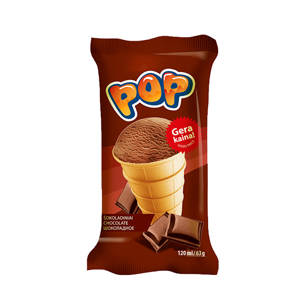 Pop παγωτό σοκολάτα 120ml